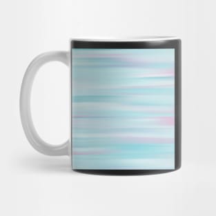 Watercolor Blue and Pink Stripes Mug